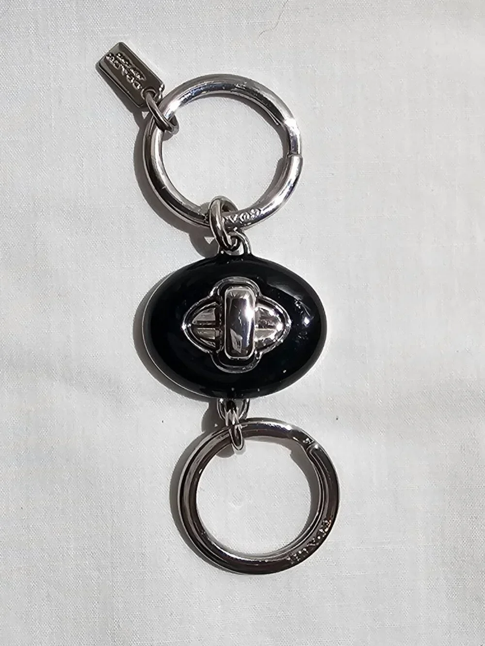 Coach Valet Key Chain Black